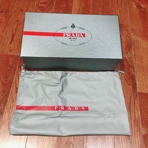 Prada shoe box + dust bag